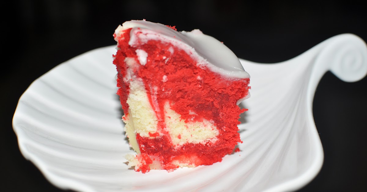 The Bake More Marbled Red Velvet Cream Cheese Pound Cake