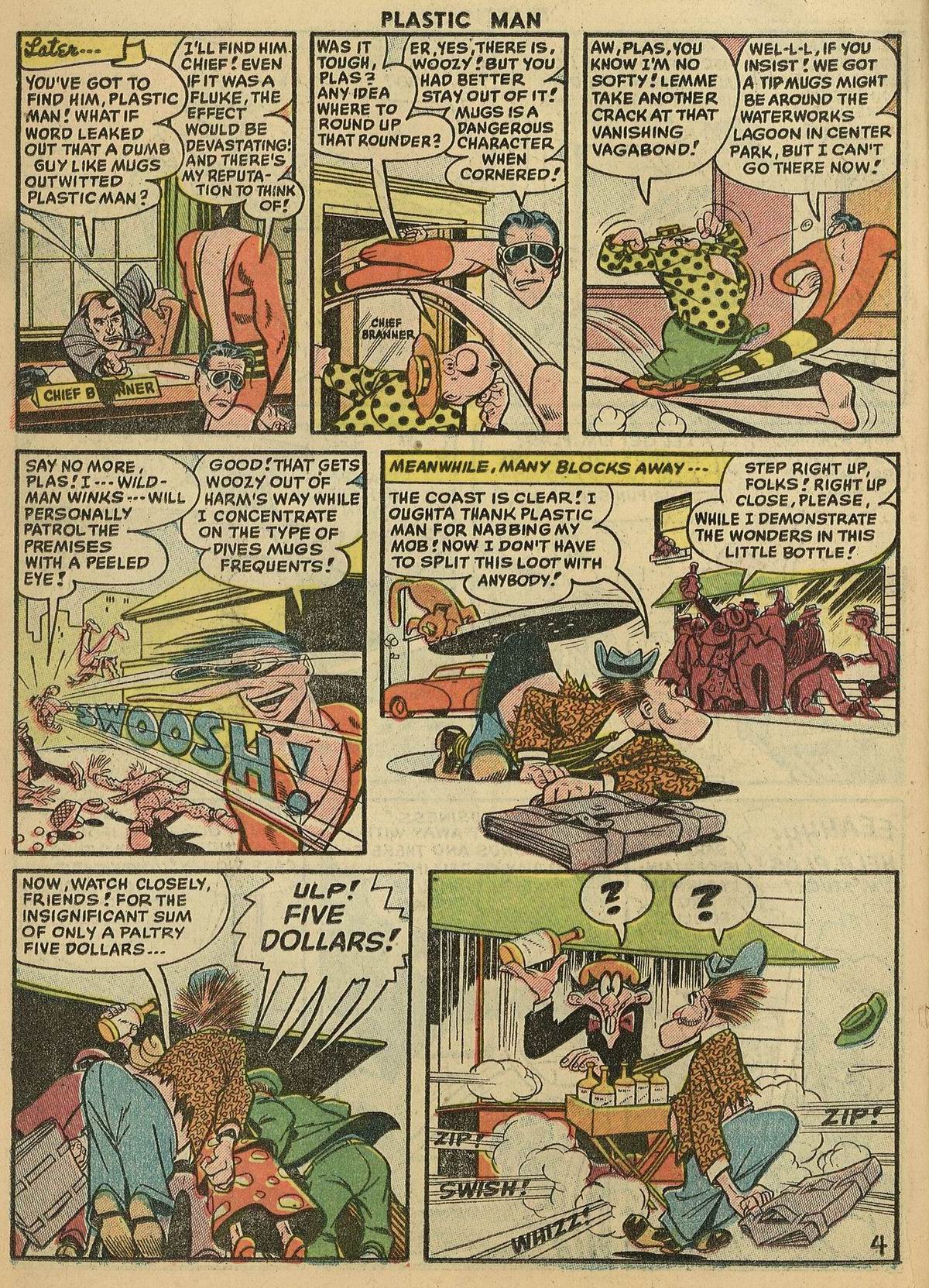 Read online Plastic Man (1943) comic -  Issue #56 - 22