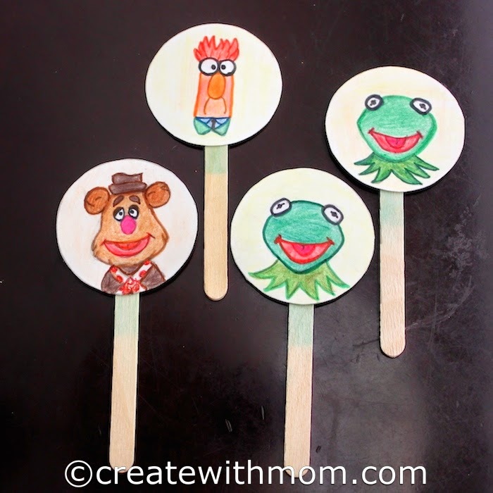 Create With Mom Muppets Most Wanted Inspired Stick Muppet Puppets