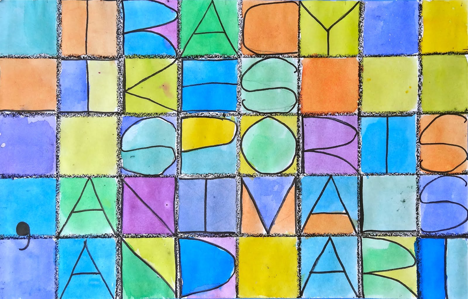 RL Arts Paul Klee Letter Painting