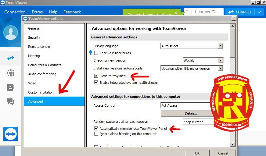 Cara Menyembunyikan Teamviewer Saat Digunakan Root93 Co Id Computer Networking Web Programming