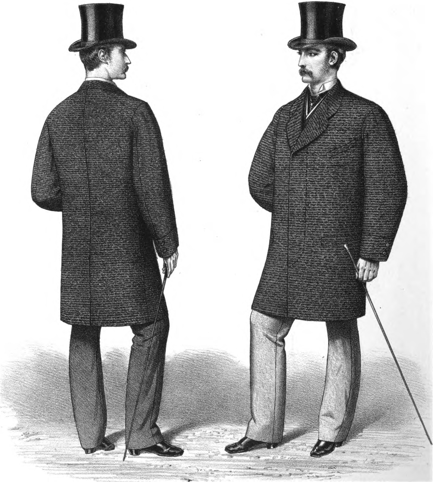 19th Century Historical Tidbits: 1872 Men's Fashions