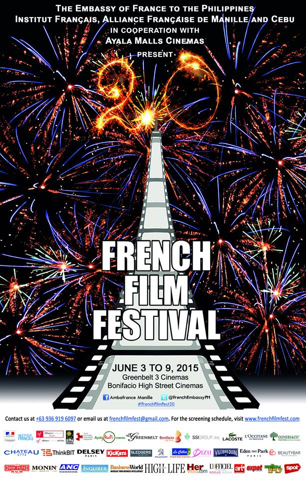 The 20th French Film Festival In Manila This June 59, 2015 At