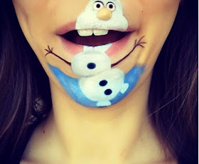 فتاة بريطانية تحول فمها لشخصيات كرتونية!