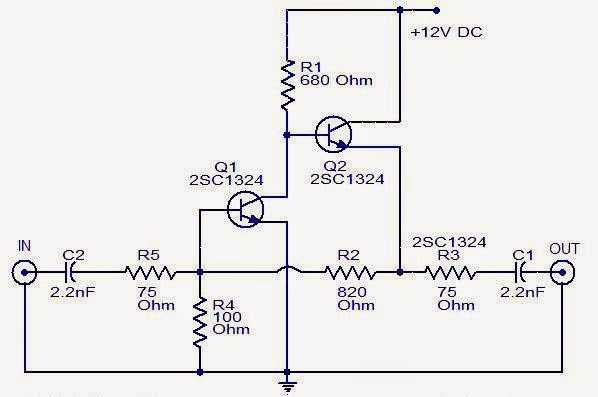 Video Signal gain Amplifier - Electronic Projects, Power Supply
