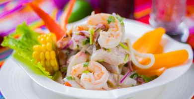 receta ceviche camarones peruano
