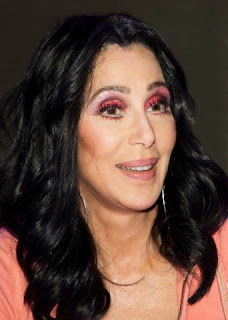 Cher in 2010 at a press conference for her film, 'Burlesque'