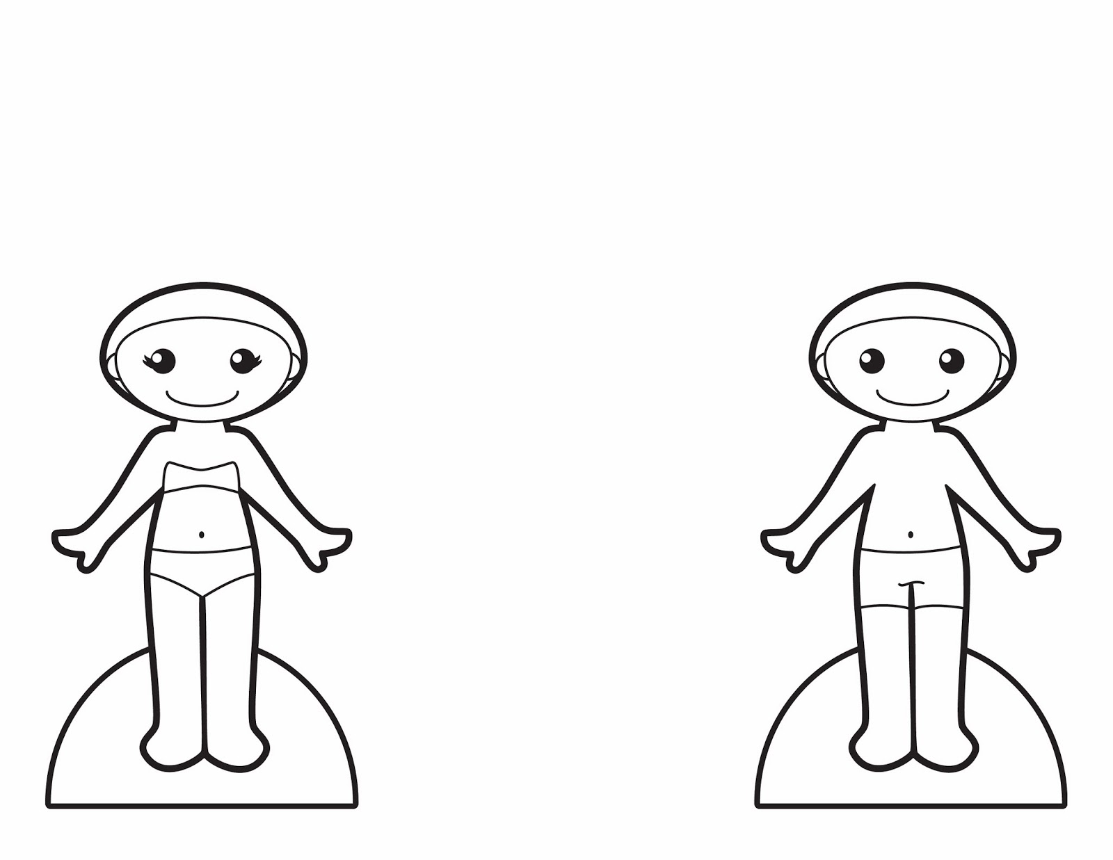 boy and girl outline clip art - photo #11