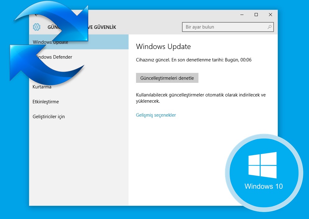 Windows 10 güncelleme 1803'ü indirin