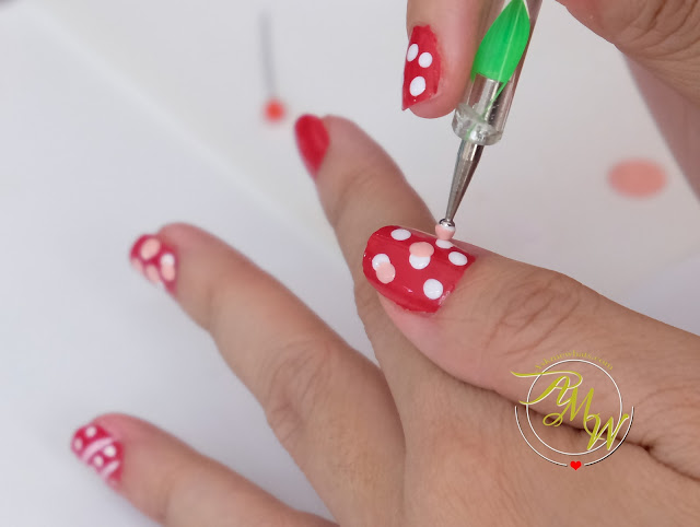 a photo of How to do dots nail art design