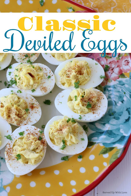 Classic Deviled Eggs recipe from Served Up With Love