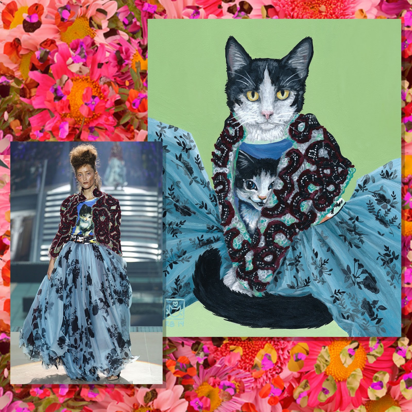 Ray Ray Works: Vivienne Westwood SS14 - Cats Wearing Cats Series