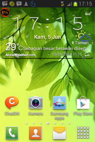 Accu Weather Transparent (Odex) For All Tipe Samsung Galaxy