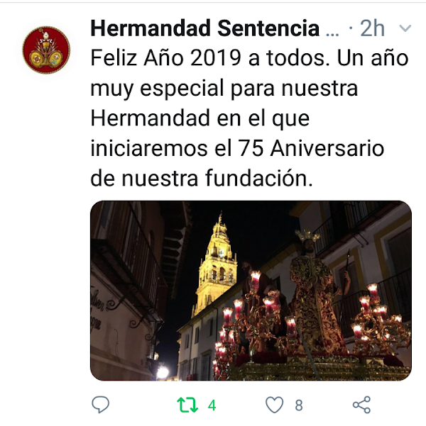 La Sentencia de Córdoba afronta 2019 con su 75 aniversario en el horizonte La Sentencia de Córdoba afronta 2019 con su 75 aniversario en el horizonte