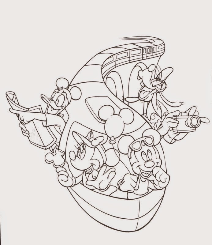 Epcot Coloring Pages Disney Coloring Pages