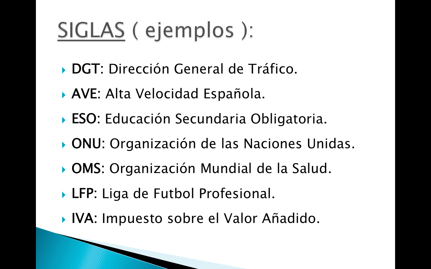 Que Es Una Sigla Y Una Abreviatura Ejemplos - Opciones de Ejemplo