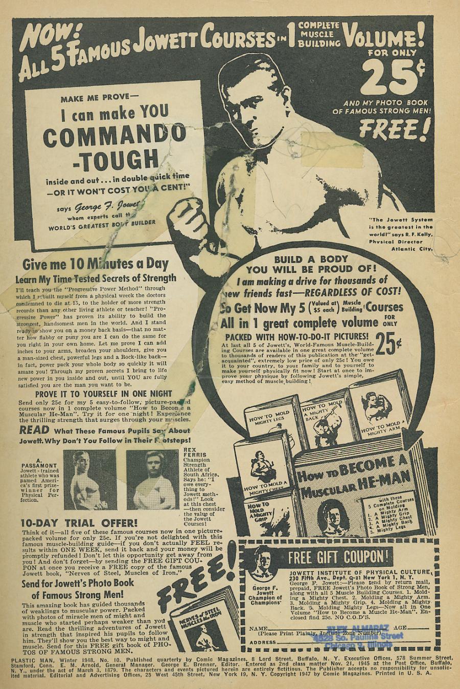 Read online Plastic Man (1943) comic -  Issue #10 - 2