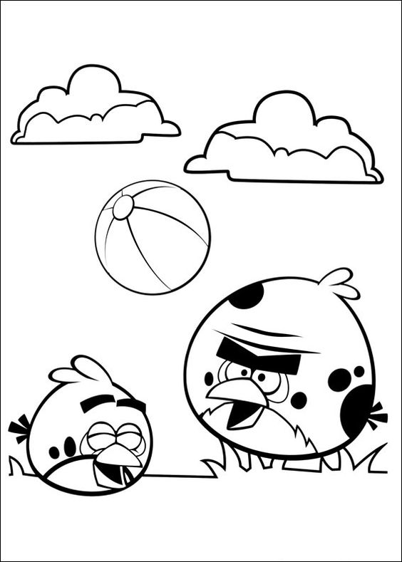 Tranh tô màu Angry Birds 1