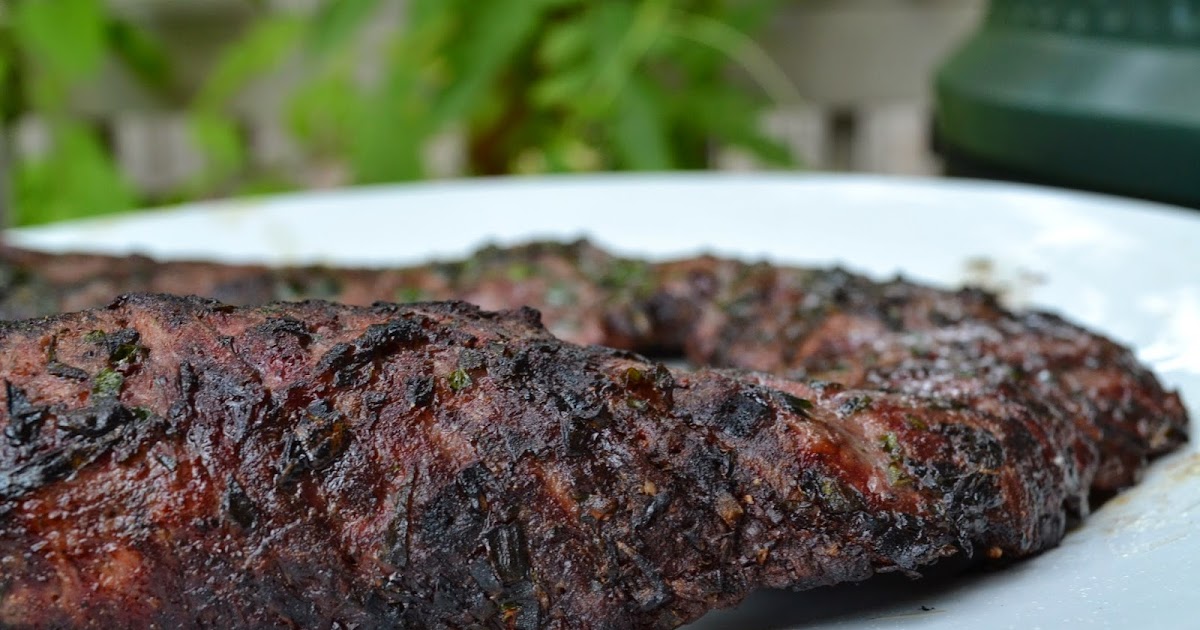 Weekend Food Project Skirt Steak on the Big Green Egg
