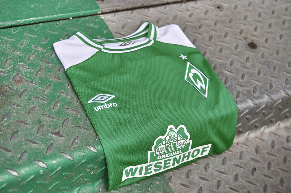 Offiziell Werder Bremen Third Shirt Trikot Kurzarm 201819 Herren Umbro Fußball 