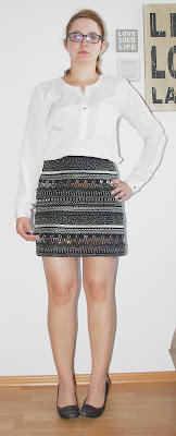 [Fashion] Oh, what a night! - Sequin skirt with white blouse // Paillettenrock mit weißer Bluse