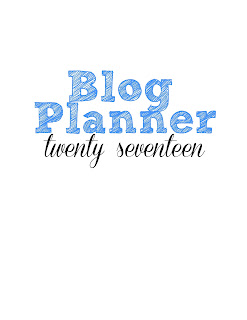 2017 free blog planner