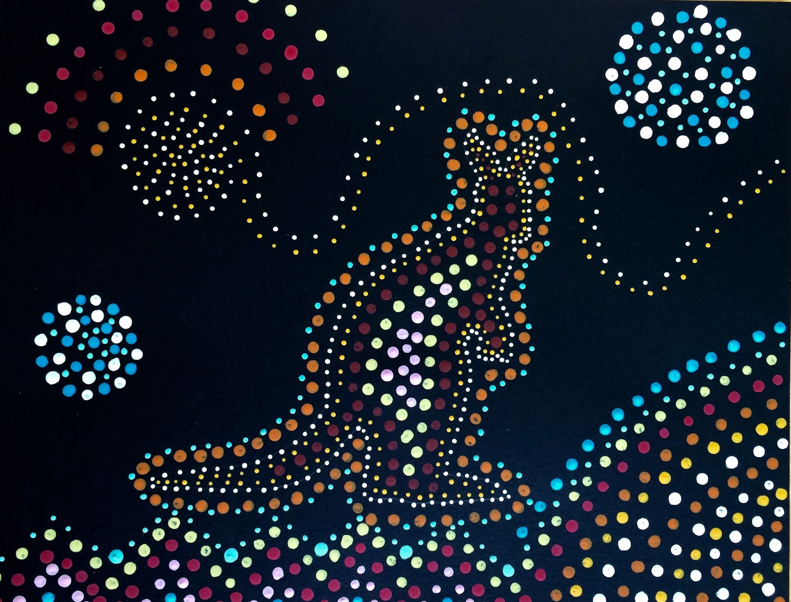 Kathy's Art Project Ideas: Aboriginal Dot Art Lesson