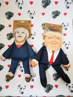 Trump and theresa dog toys