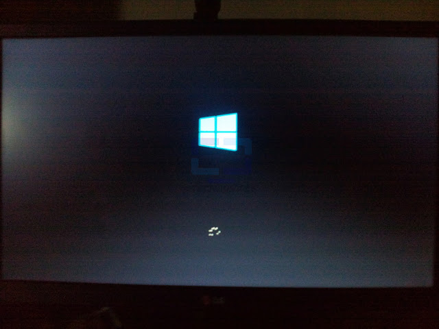 Windows 10 iniciando logo azul