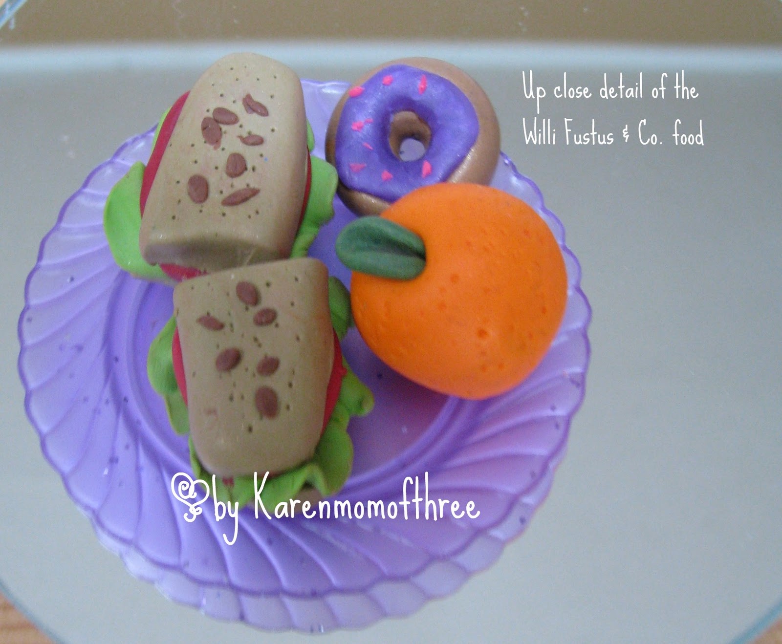 Karen Mom of Three's Craft Blog Etsy doll food from Willi Fustus & Co