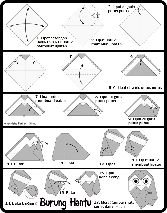 1070+ Gambar Burung Hantu Dari Origami Gratis Terbaik