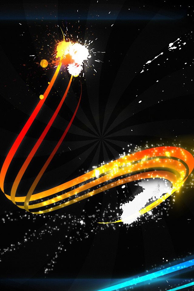   Ribbons and Splashes   Galaxy Note HD Wallpaper