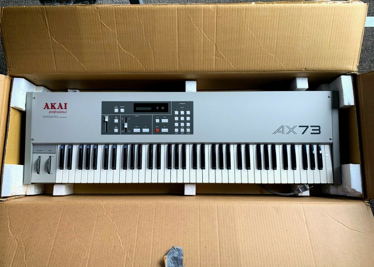 MATRIXSYNTH AKAI AX73 Analog Polyphonic Synthesizer w/ Original Box
