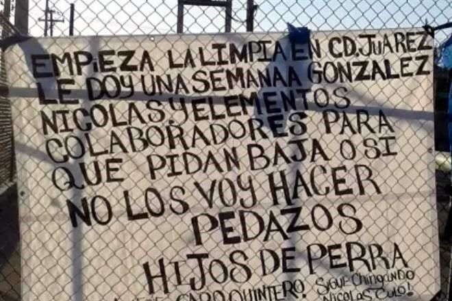 "LOS VOY HACER PEDAZOS",dice "CARO QUINTERO" en "NARCOCMANTA a PROCURADOR de CHIHUAHUA".. 4832322