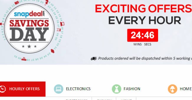 Discount coupons on snapdeal