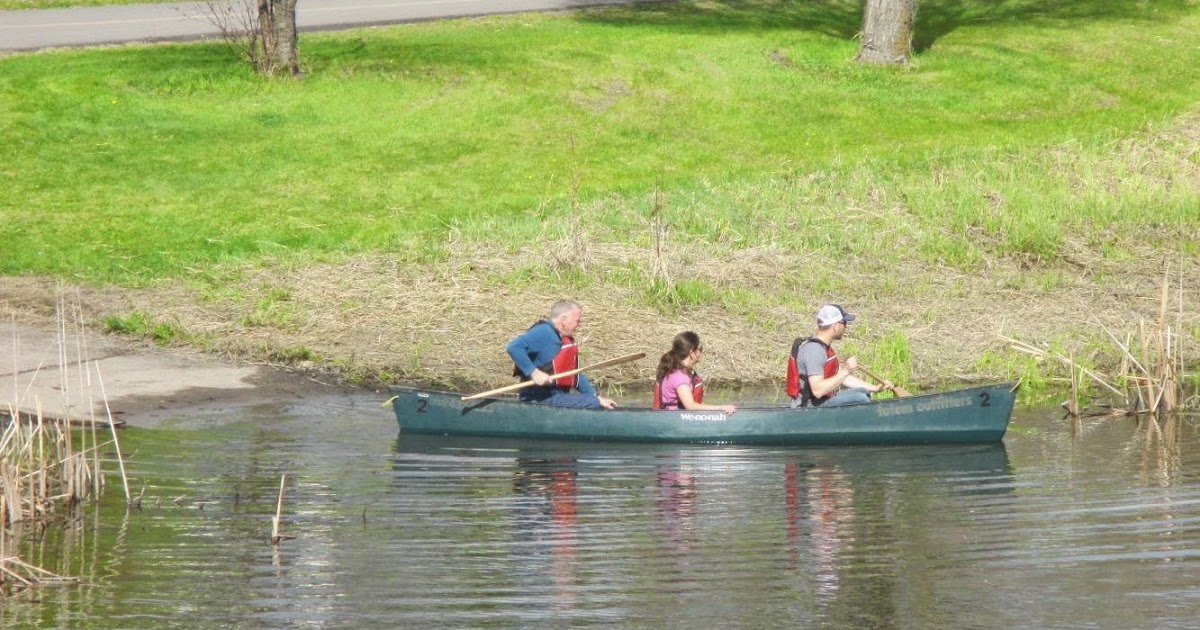 Paddling Near Edmonton, Alberta, Canada Sturgeon River and Big Lake