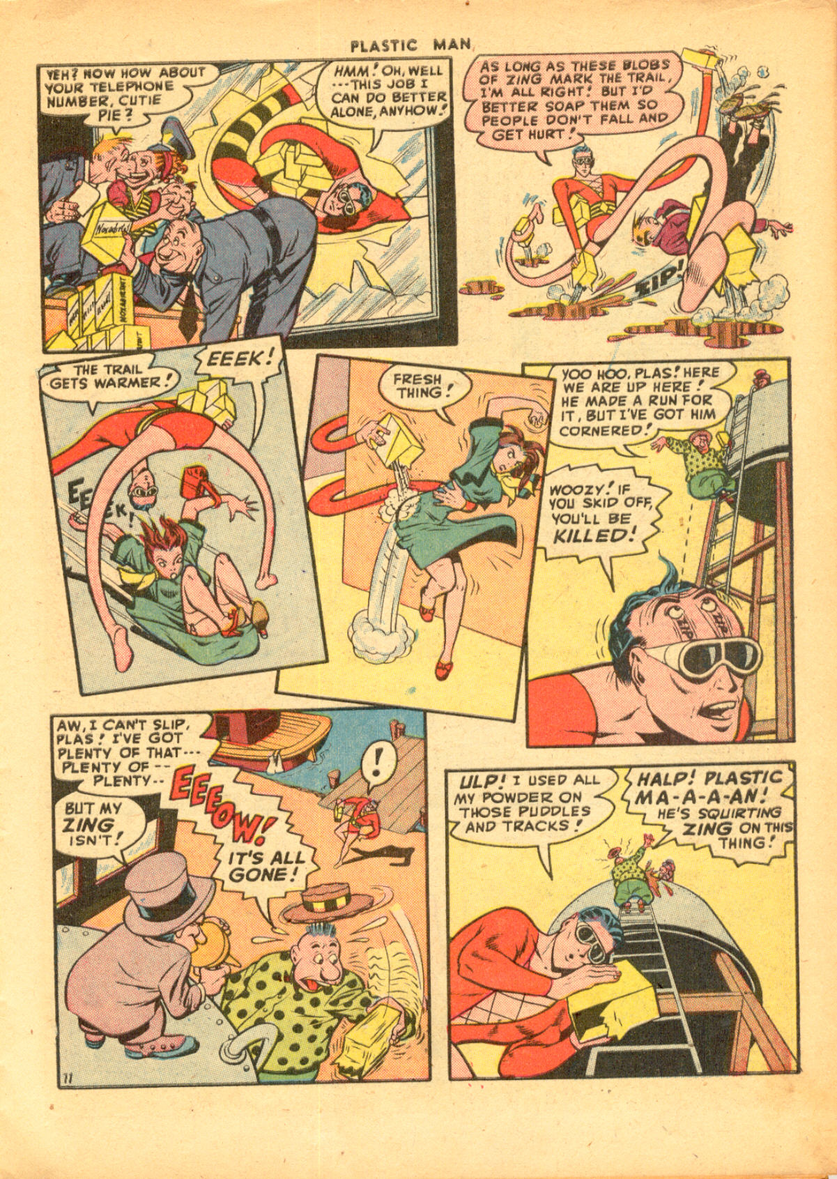 Read online Plastic Man (1943) comic -  Issue #9 - 13