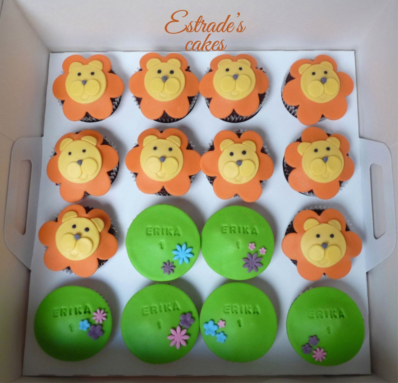 Estrade's cakes CUPCAKES DE UN LEÓN MUY FIERO