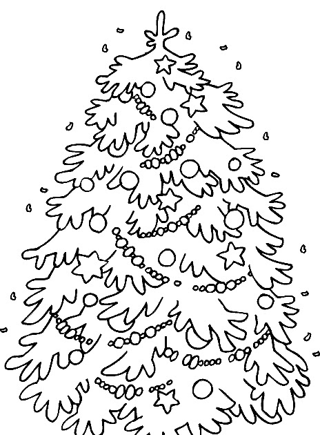 Christmas Trees Coloring Pages