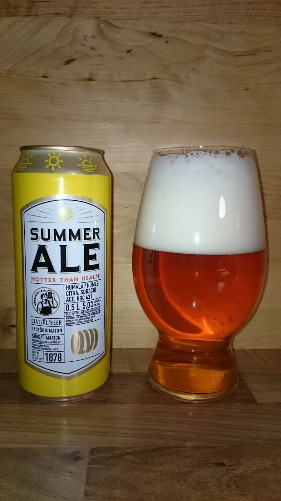 Beer Atlas Olvi Summer Ale "Hotter than Iisalmi"
