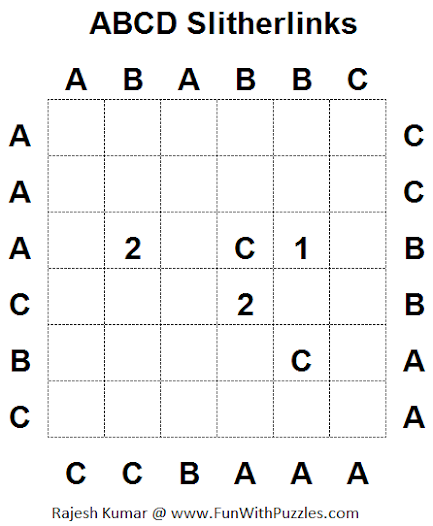 Test Your Logic Skills with ABCD Slitherlinks Puzzle