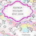 Agenda escolar versión unicornios 2017-2018 editable powerpoint