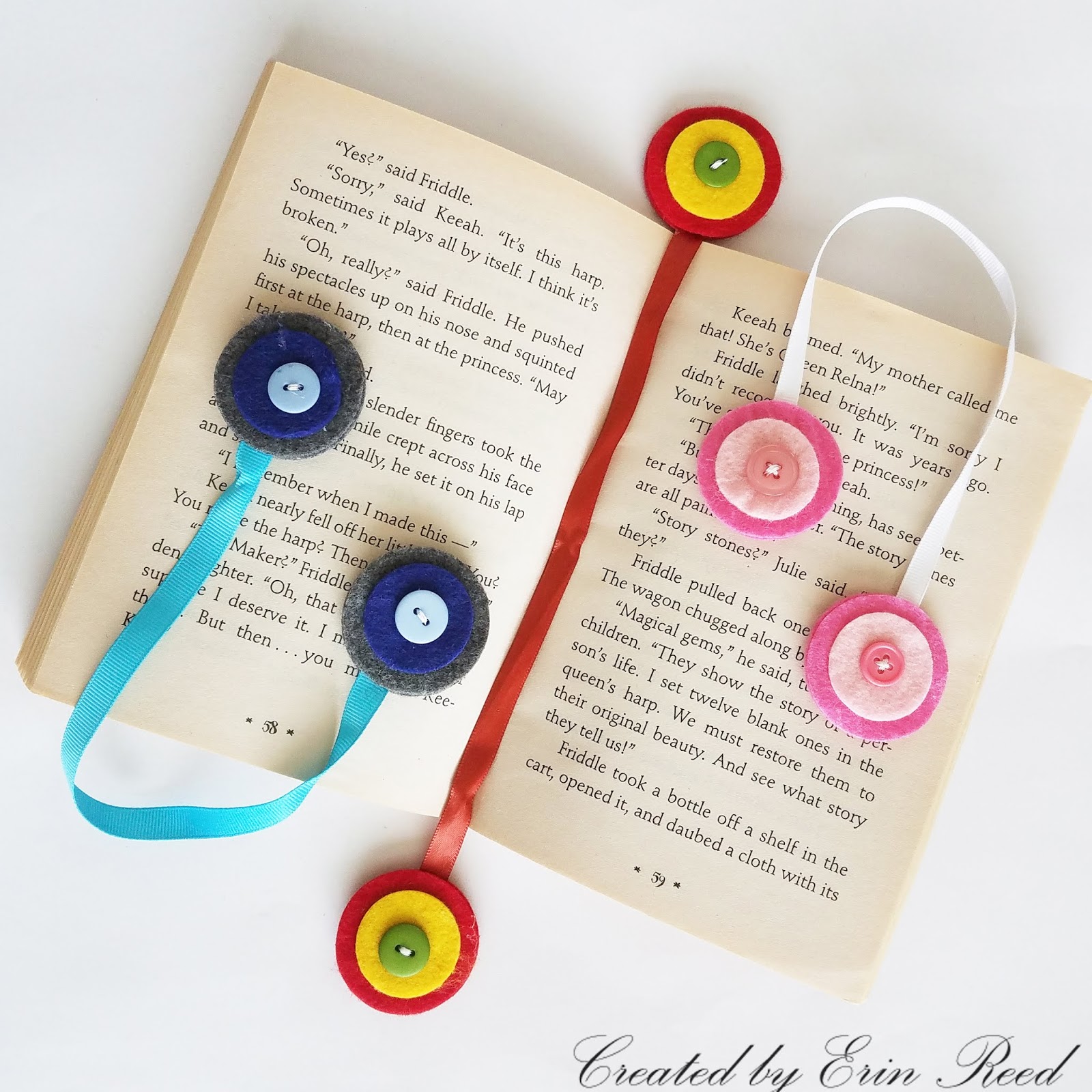 Erin Reed Makes Back to School Felt Bookmarks & Pencil Cases