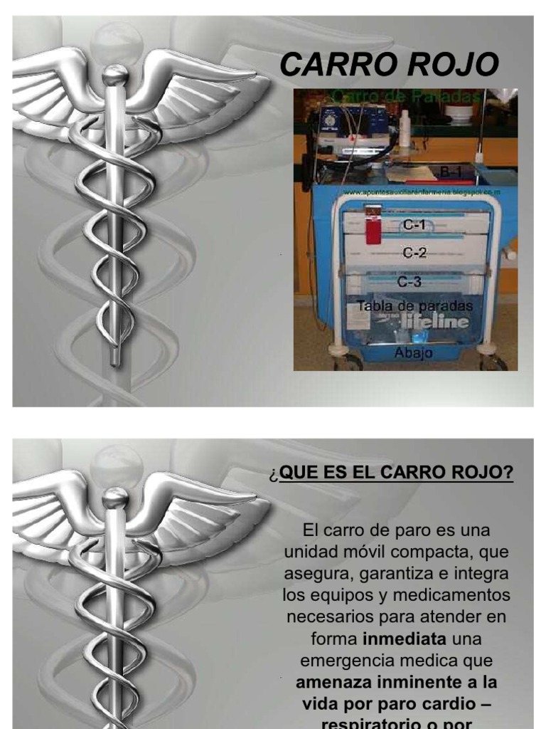 CARRO ROJO/CARRO DE PARO CARDIO RESPIRATORIO.