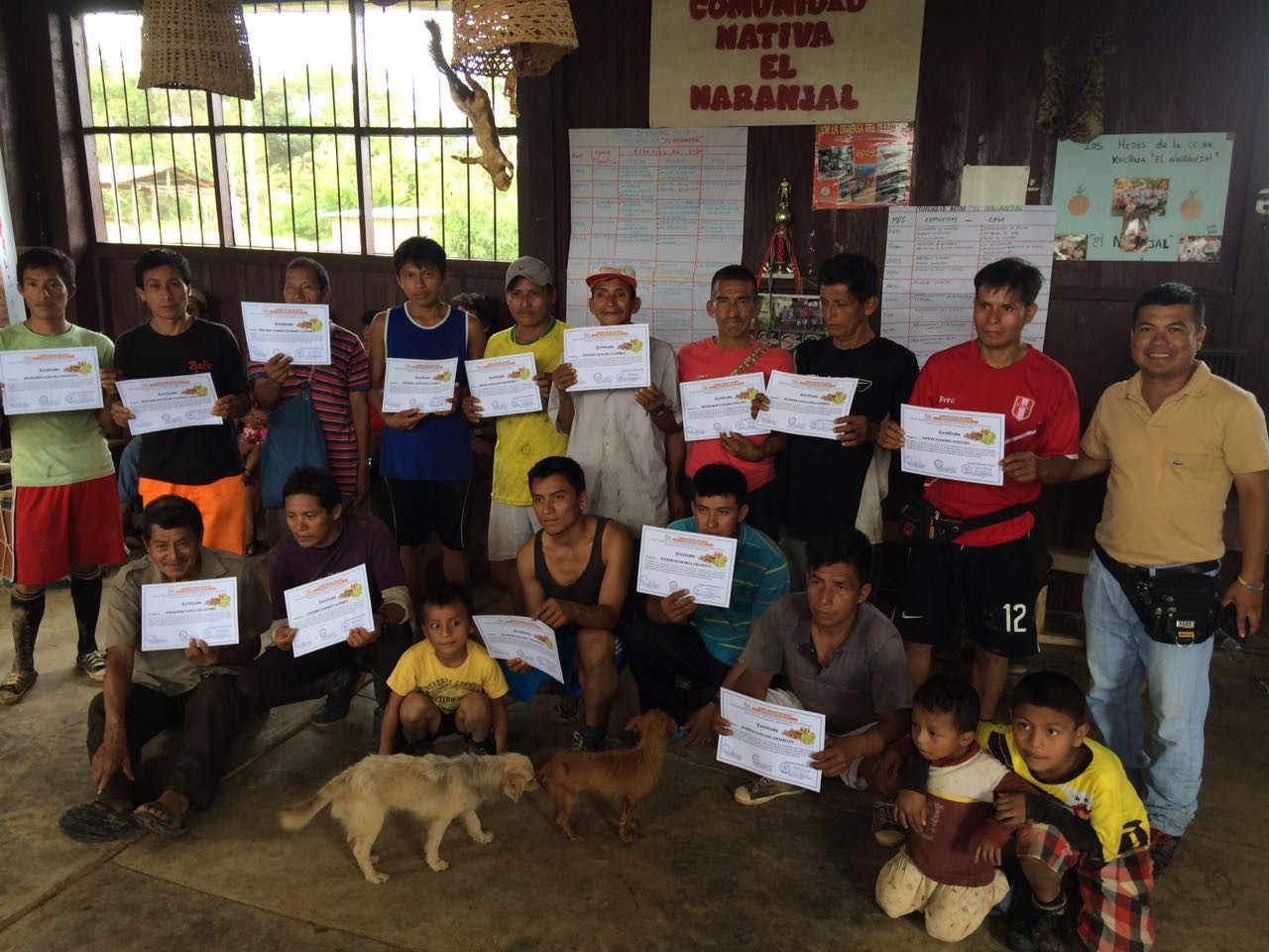 Agricultores de la Comunidad Nativa El Naranjal se graduaron en escuela de campo de Sacha Inchi Com