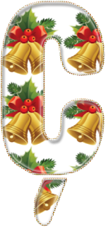 Abecedario con Campanas de Navidad en 2 Versiones. 2 Alphabets with Christmas Bells.