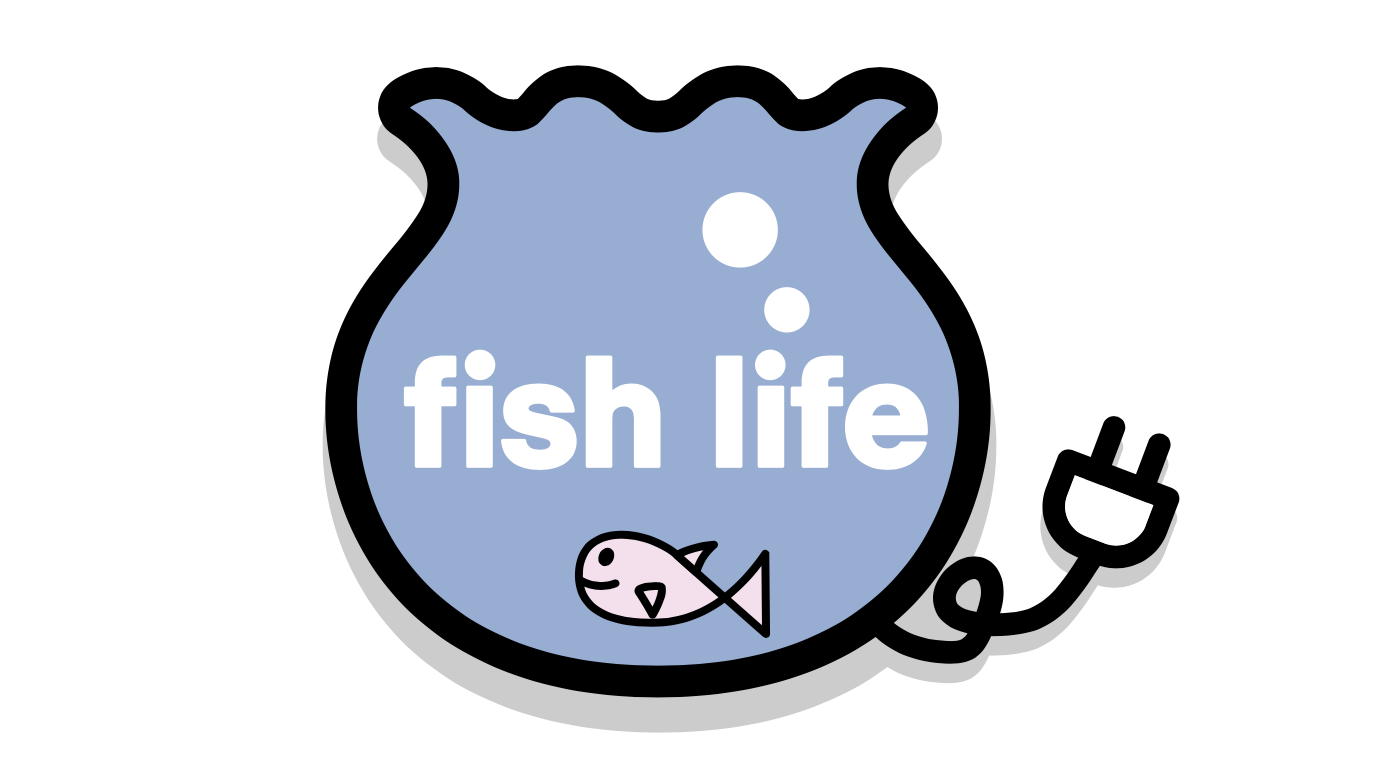 Fishing is life. Sega Fishing. Fish Feed and grow logo.