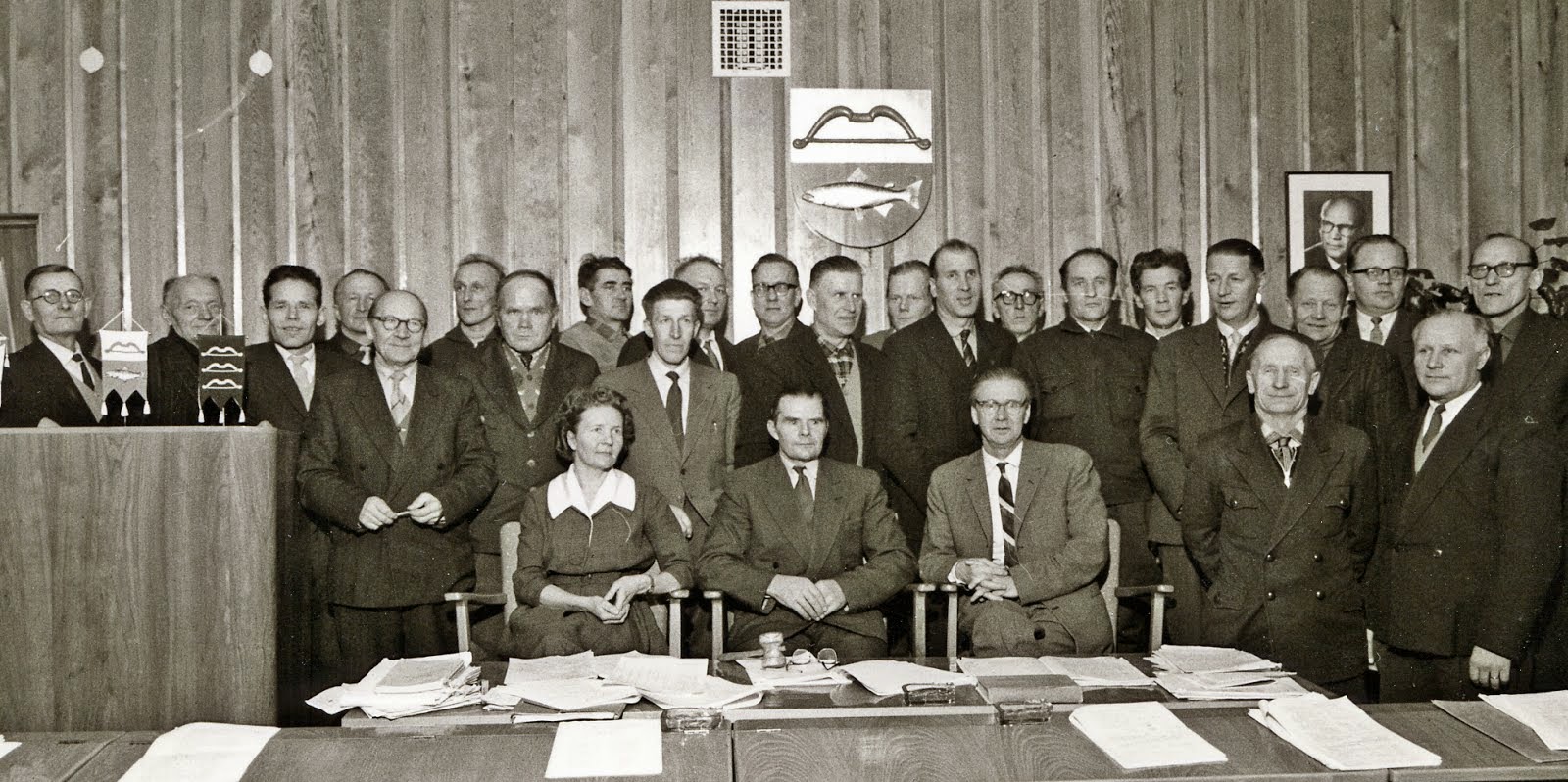 Aatornion kunnanvaltuusto noin 1970