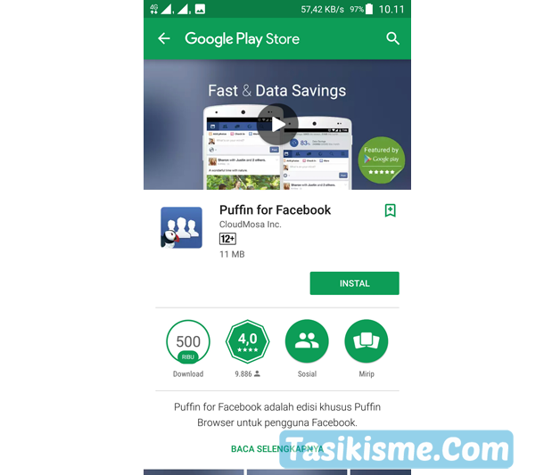 aplikasi facebook android tercepat