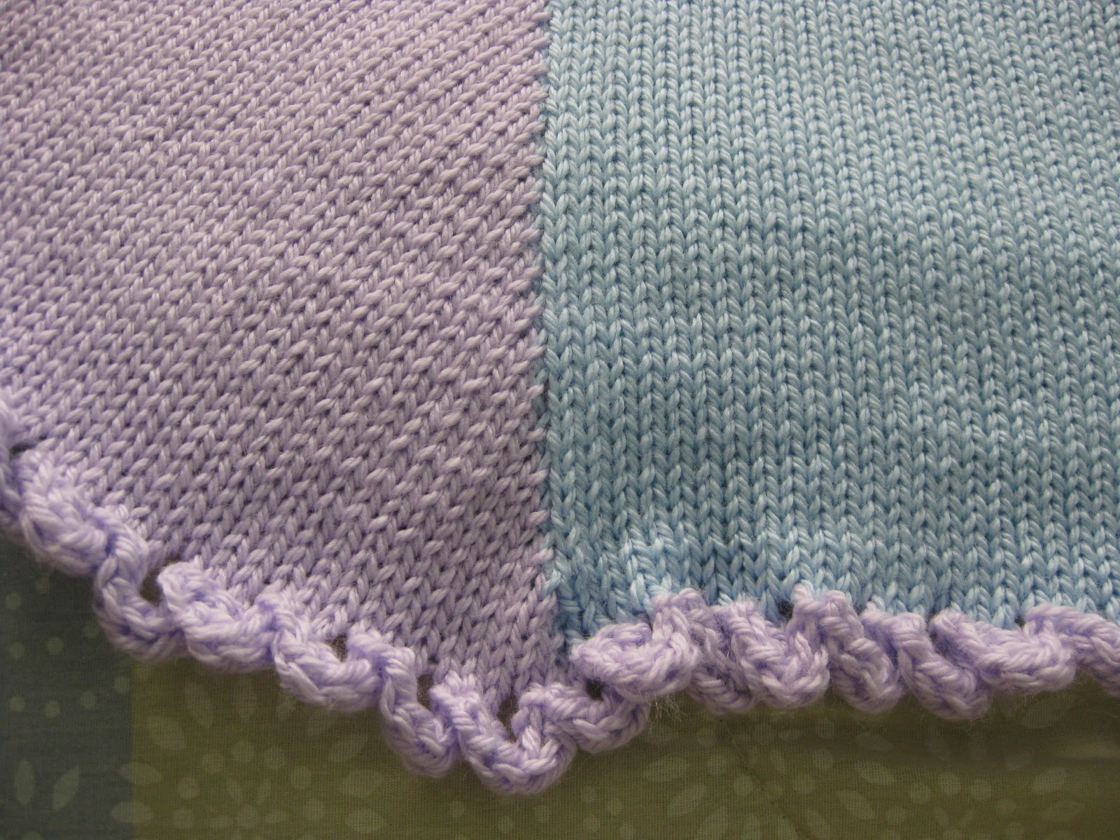Machine Knitting Fun Made Another Baby Blanket